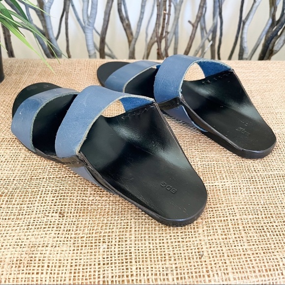 Urban Outfitters BDG Robyn Strap Blue Leather Sandals Size 9 Women’s - Picture 5 of 13